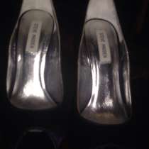 Обувь на высоком каблуке синие, в Москве