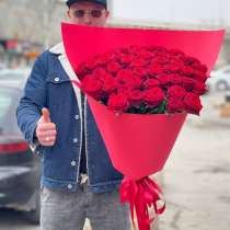 Розы Эквадор 51 штука 80 см, в Санкт-Петербурге