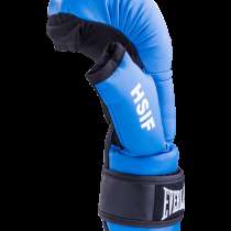 Перчатки для рукопашного боя HSIF RF3212, 12oz, к/з, синий, в Сочи