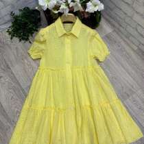 Платье с воланами желтое, в Москве
