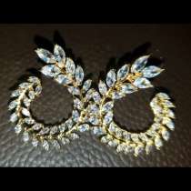 Сережки с цирконием, в Москве