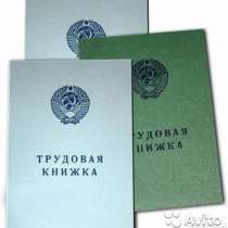 Трудовая книжка ст. образца 1974 г серия АТ, 3.4,5,6.7,8,9, в Новосибирске