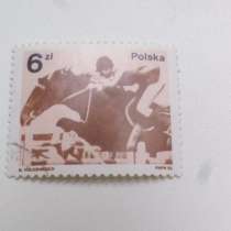 Марка 6 Злотых Польша 1983 год Конный спорт, в Москве