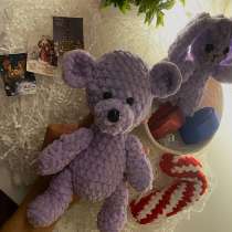 Мягкая игрушка вязаный мишка, в Москве