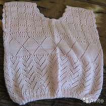 Топ футболка кофточка женская ручной вязки розового цвета 42, в Сыктывкаре