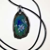 Кулон из эпоксидной смолы с миниатюрной росписью: колибри, в Москве