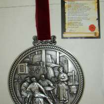 Медаль на стену оловянная Пиво (Q818), в Москве