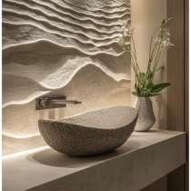 Барельеф, гипсовая лепнина, скалы, в Красноярске