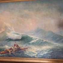 Картина Море в шторм, холст, масло, копия, 1945 год, в Ставрополе
