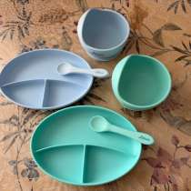 Силиконовая детская посуда miyoumi для двойни, в Березниках