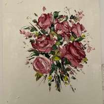 Картина маслом Цветы Мастихином, в Москве