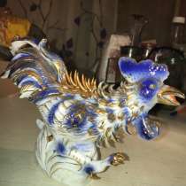 Статуэтка Петух Гжель, фарфор, в Москве