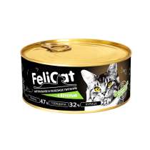 FeliCat Консервы мясные для кошек с печенью, 290 гр, в Санкт-Петербурге