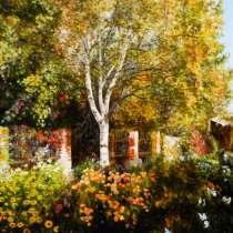 Картина маслом "Заброшенный сад", в Москве