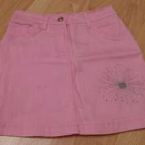 Юбка джинсовая розовая размер 40 42, в Сыктывкаре