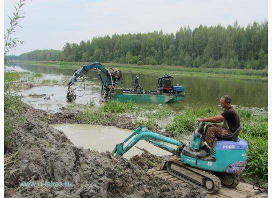 Аренда земснаряда, Производство дноуглубительных и берегоукр