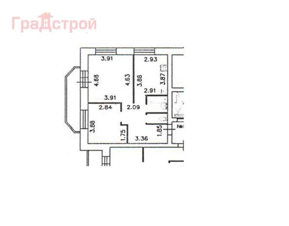 Продам двухкомнатную квартиру в Вологда.Этаж 4.Дом кирпичный.Есть Балкон.