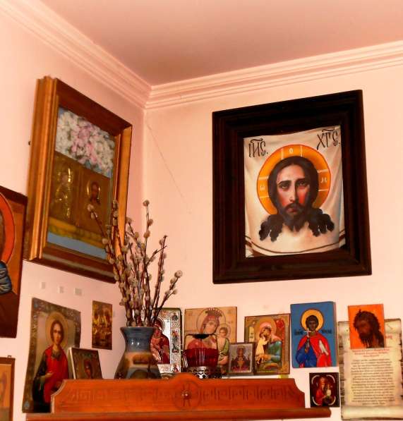 Икона Спас Нерукотворный Иисуса Христа. Ручная работа в Москве