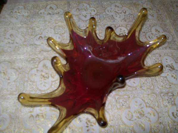 Продам б\у сувенирный набор МНР, ваза цветного стекла Медуза в Кисловодске