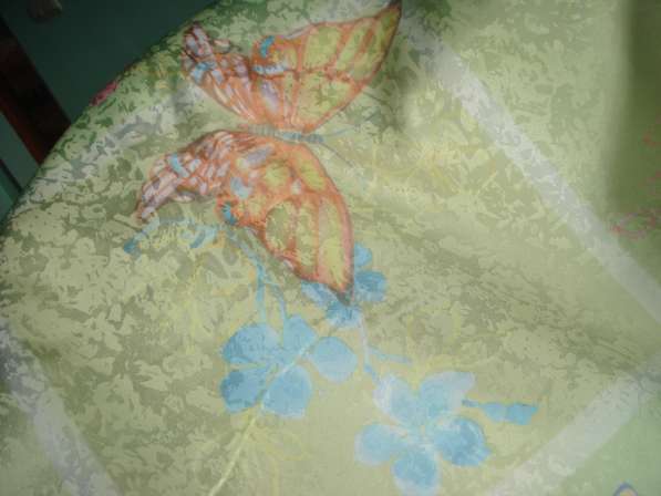 Нежно-салатовая ткань для шторы "Бабочки" в Тамбове фото 3