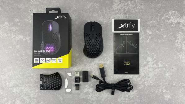 Мышь беспроводная Xtrfy M4 Wireless черный в фото 4