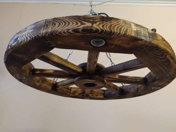 Люстра потолочная колесо в Москве фото 3