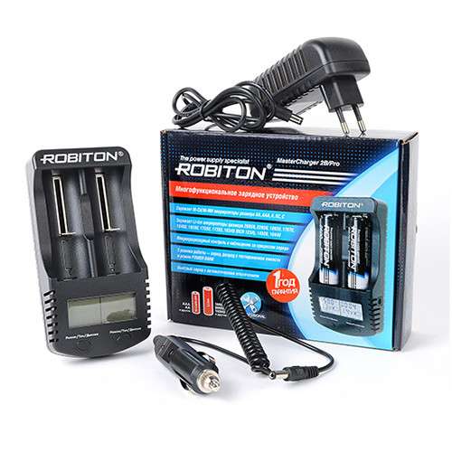 Robiton Зарядное Устройство для одного или двух аккумуляторов Robiton MasterCharger 2B/Pro