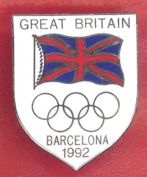 Великобритания Знак Олимпийской команды олимпиада Барселона