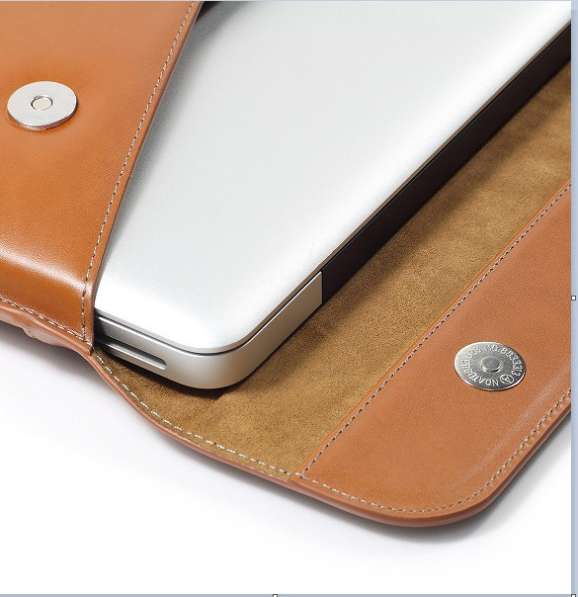 Кожаный кейс сумка Макбук Apple 11", 13", 15" Чехол MacBook в фото 6