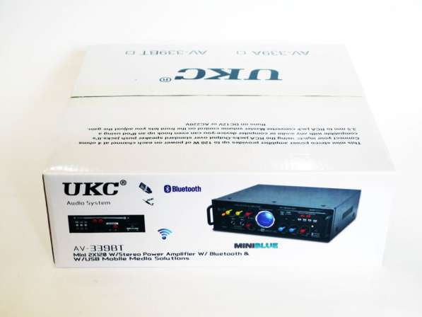 Усилитель звука UKC AV-339A + USB + КАРАОКЕ 2 микрофона в фото 6