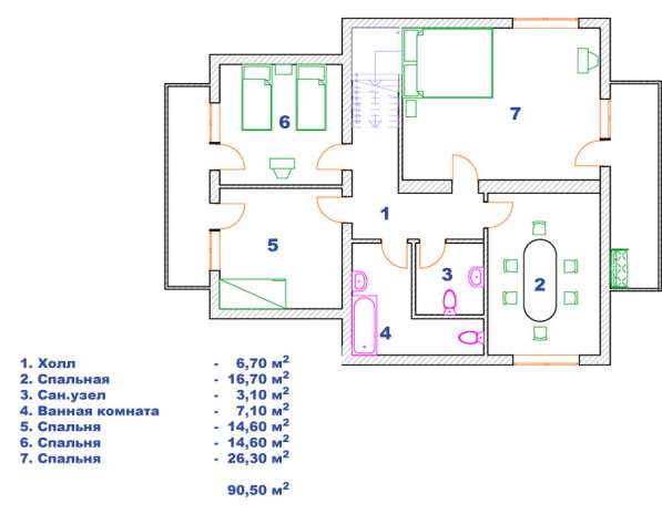 Продается участок с недостроем -двухэтажный дом 239,46 кв. м в Туле
