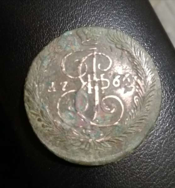 Монета медная 5 коп. 1766 год