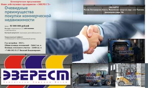 Наше действующее предприятие «ЭВЕРЕСТ» - продажа комплекса в Белгороде фото 3