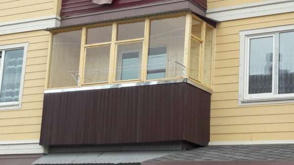 Балконы из дерева в Южно-Сахалинске фото 3