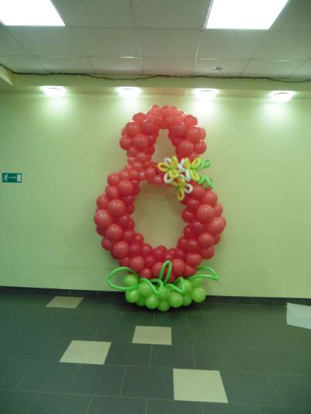 Фигуры из воздушных шаров, цветы из шаров в Ижевске фото 8