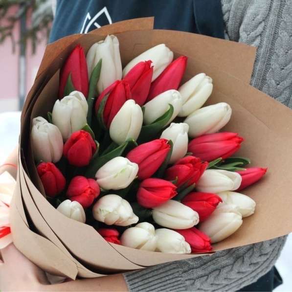 Тюльпаны доставка 8 марта в Новосибирске фото 11