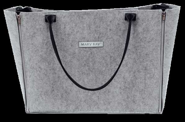 Светло-серая фетровая сумка Mary Kay