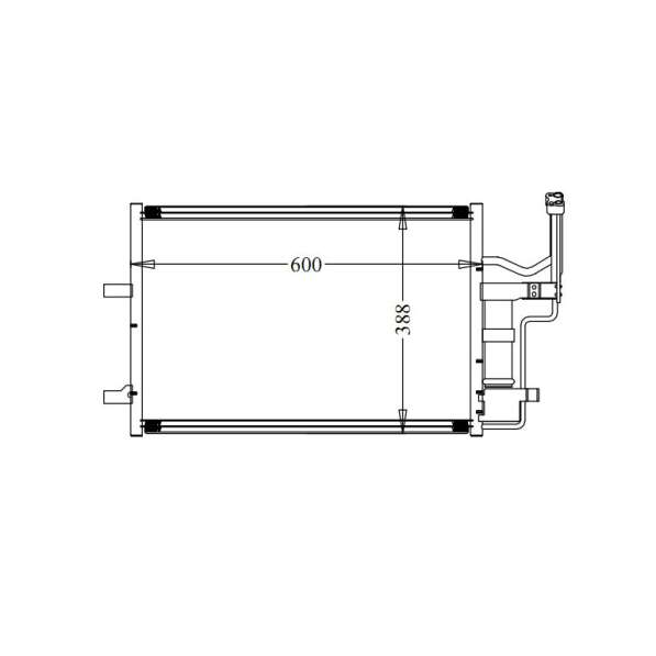 Радиатор кондиционера MAZDA AXELLA