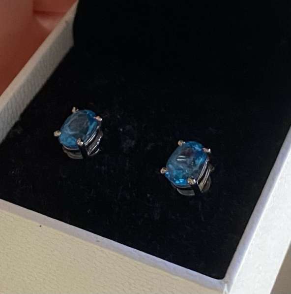 Серьги топазы