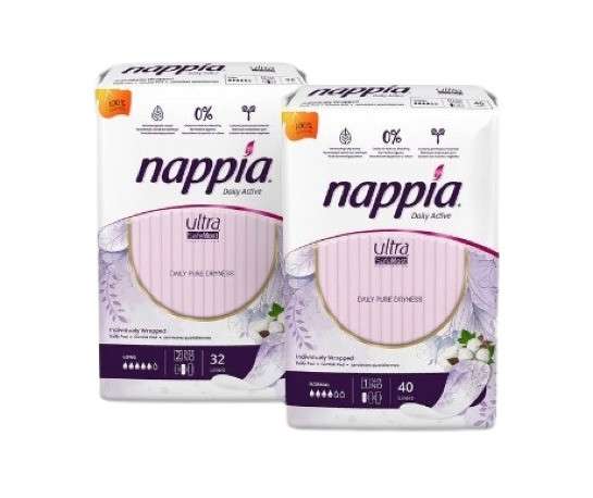 Женские ежедневные прокладки Nappia Daily Active оптом