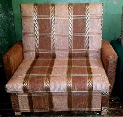 Кресло-кровать в коричневую клетку 60 см в Санкт-Петербурге фото 4