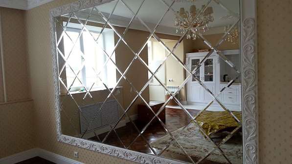 Фальцетные зеркала, изготовление и монтаж в Ташкенте. Зеркал