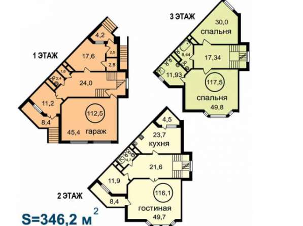 Продам многомнатную квартиру в Красногорске. Жилая площадь 356,50 кв.м. Этаж 3. Дом кирпичный. 