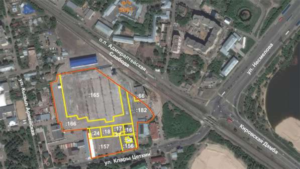 Земельный участок. ул. К. Цеткин в Казани