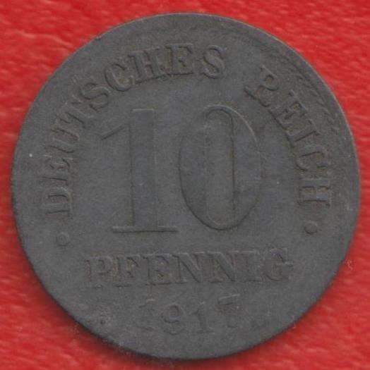 Германия 10 пфеннигов 1917 г.