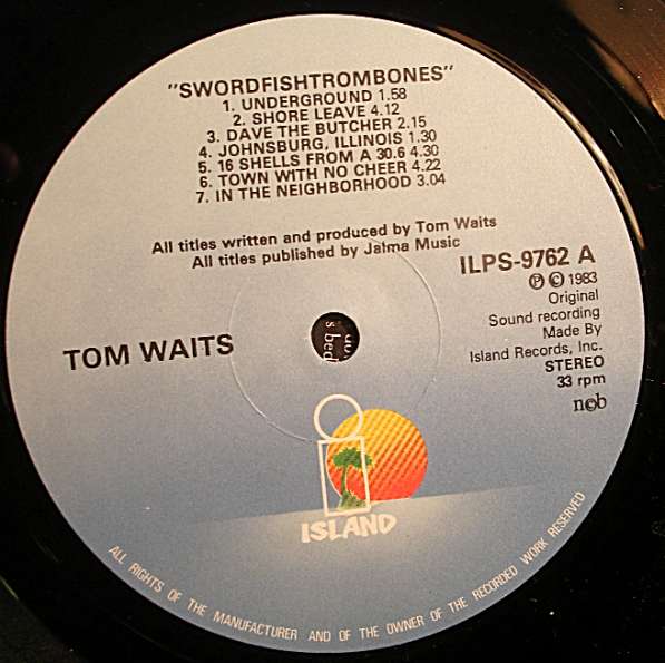 Пластинка виниловая Tom Waits ‎– Swordfishtrombones в Санкт-Петербурге фото 3