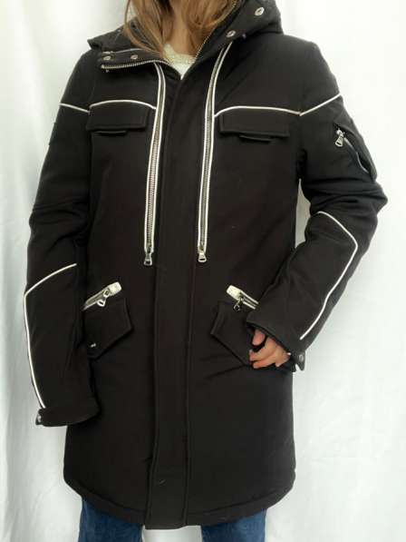 Куртка зимняя чёрная CDL с капюшоном 44 46 размер в Москве фото 8