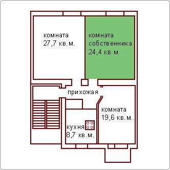 Продаётся комната в 3-х комнатной квартире у м. Нарвская