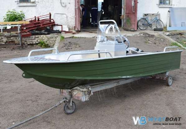 Купить лодку (катер) Wyatboat-390 У с консолью в Москве фото 5