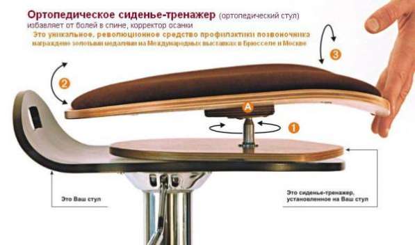 Сидение-тренажёр для спины – исправляет осанку, избавляет от боли в Архангельске фото 4